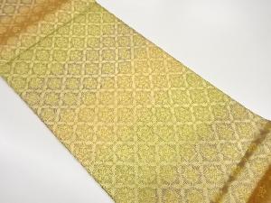 花菱に華紋模様織出し袋帯